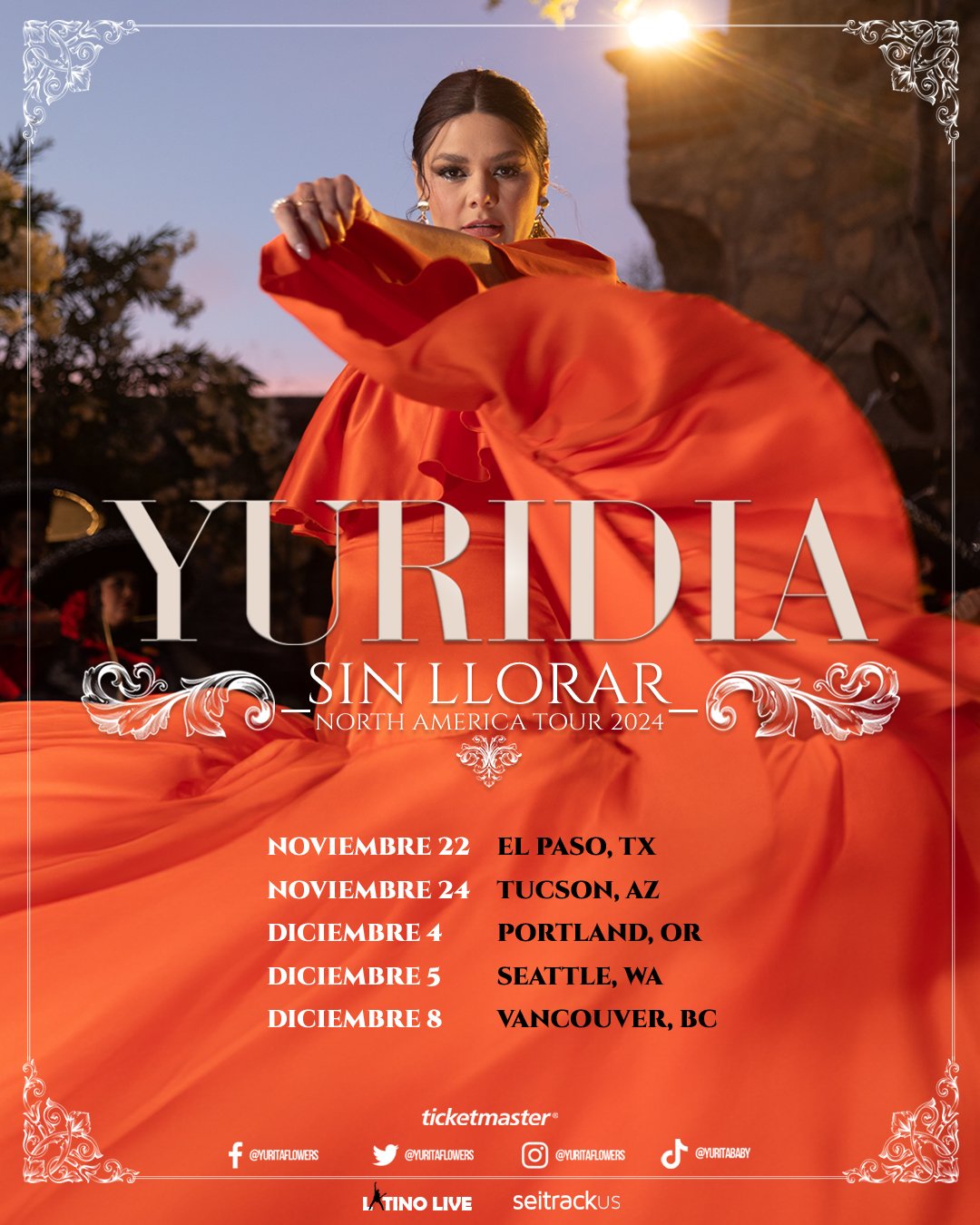 Yuridia Latino Live Live events, Tour dates and Concert tickets in USA